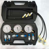 excavator hydraulic  brake pressure gas pressure fuel  hydraulic pressure gauge Portable Test Kit tool case